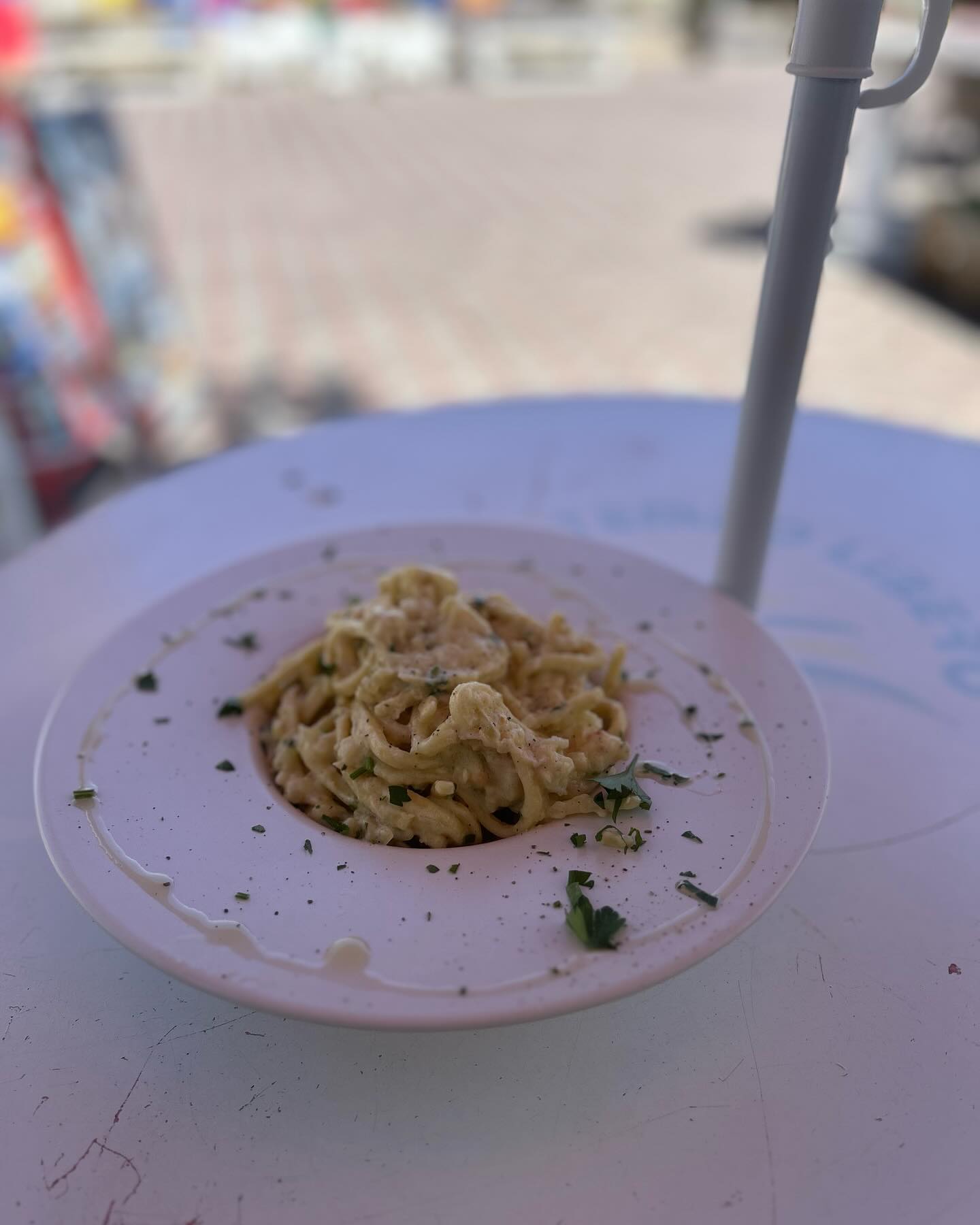 Primo piatto cremoso ai frutti di mare